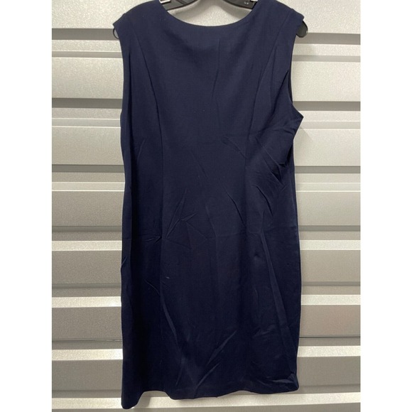 Enfocus Colorblock Shift Dress Womens 14 Sleeveless Navy Magenta Ivory - Picture 5 of 6